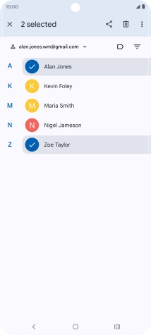 Press the menu icon. Press the menu icon.