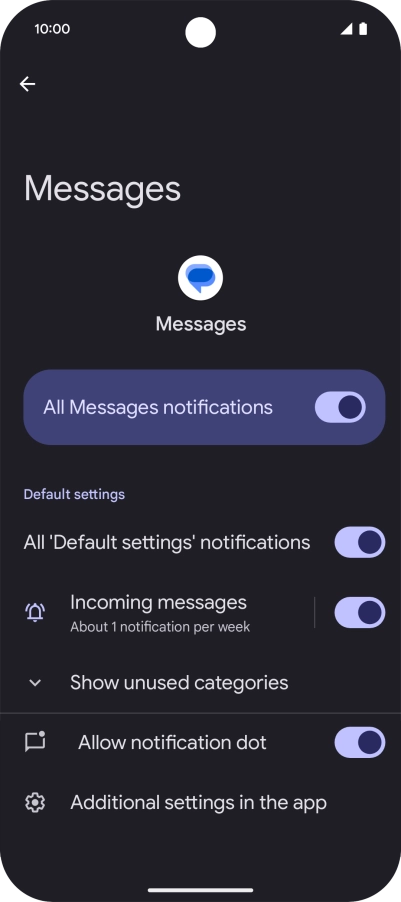 Press the indicator next to Press the indicator next to