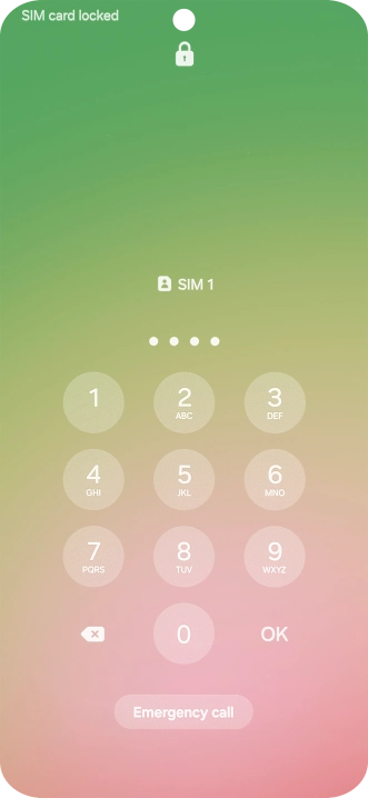 If you're asked to key in your PIN, do so and press OK. If you're asked to key in your PIN, do so and press OK.
