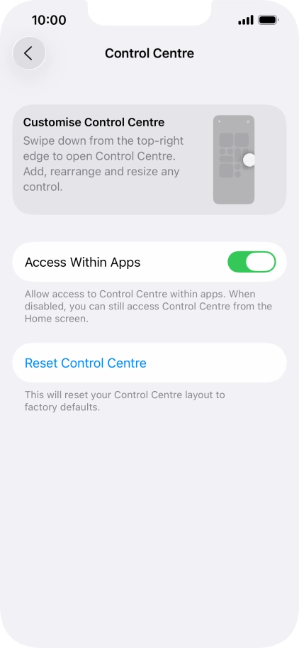 Press the indicator next to Press the indicator next to