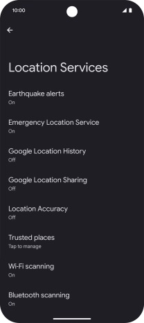 Press Location Accuracy. Press Location Accuracy.
