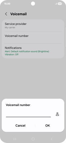 Key in (prefix) 5 (your phone number) and press OK. Key in (prefix) 5 (your phone number) and press OK.