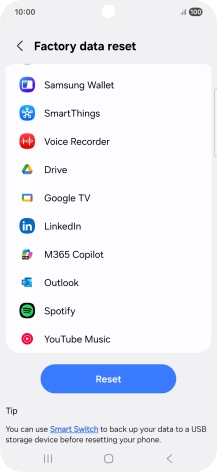 Press Reset. Press Reset.