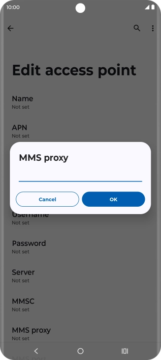 Key in 212.183.137.012 and press OK. Key in 212.183.137.012 and press OK.