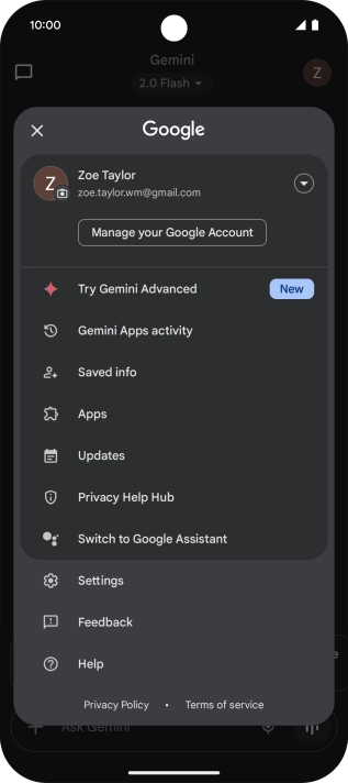 Press Settings. Press Settings.