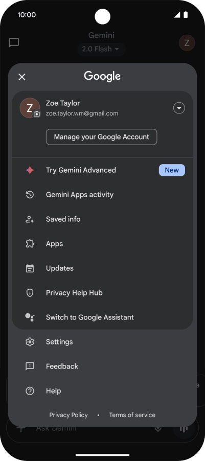 Press Settings. Press Settings.