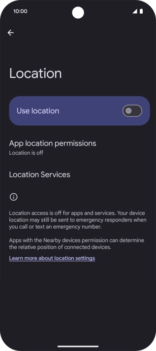 Press the indicator next to Press the indicator next to