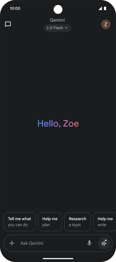 Press the profile icon. Press the profile icon.