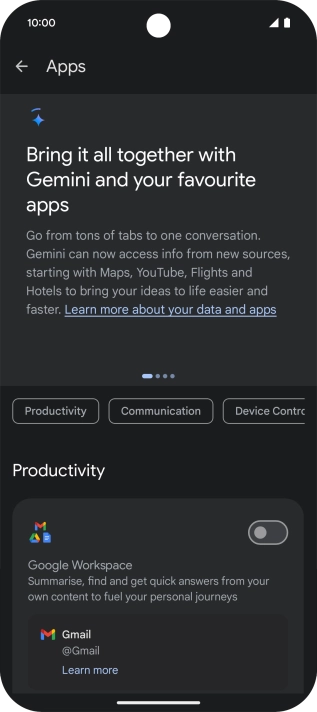 Press the indicator next to the required extension to turn on the function. Press the indicator next to the required extension to turn on the function.
