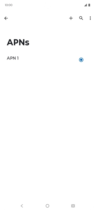 Press the new data connection icon. Press the new data connection icon.
