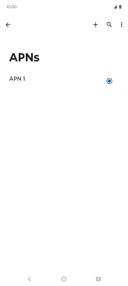 Press the new data connection icon. Press the new data connection icon.
