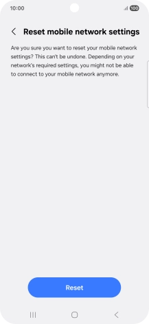 Press Reset. Press Reset.