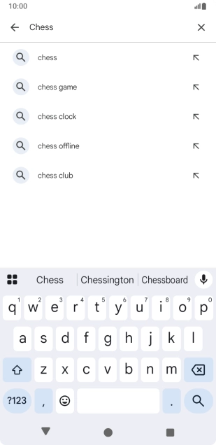 Key in the name or subject of the required app and press the search icon. Key in the name or subject of the required app and press the search icon.