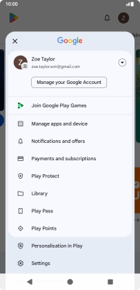 Press Manage apps and device. Press Manage apps and device.