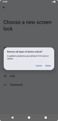 Press Delete. Press Delete.