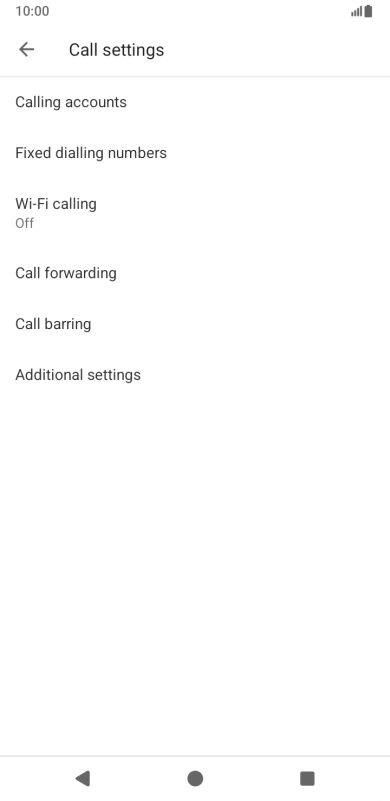Press Additional settings. Press Additional settings.