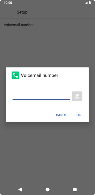 Key in +61414121121 and press OK. Key in +61414121121 and press OK.