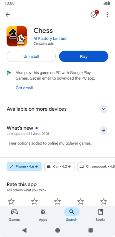 Press Uninstall. Press Uninstall.