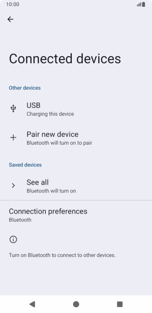 Press Pair new device. Press Pair new device.