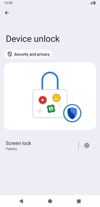 Press Screen lock and key in the current phone lock code. Press Screen lock and key in the current phone lock code.