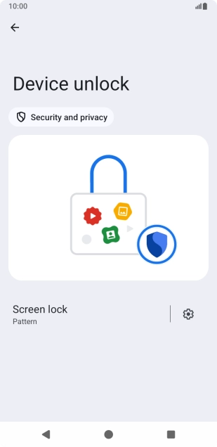 Press Screen lock and key in the current phone lock code. Press Screen lock and key in the current phone lock code.