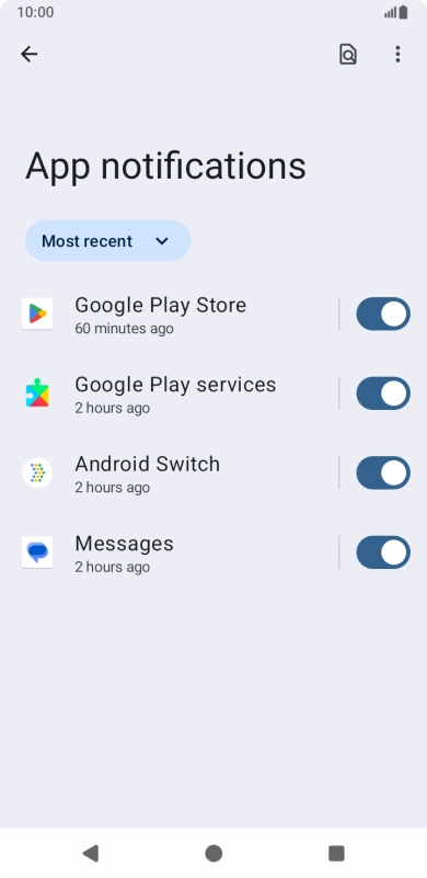 Press the drop down list. Press the drop down list.
