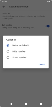 Press Show number to turn on caller identification. Press Show number to turn on caller identification.