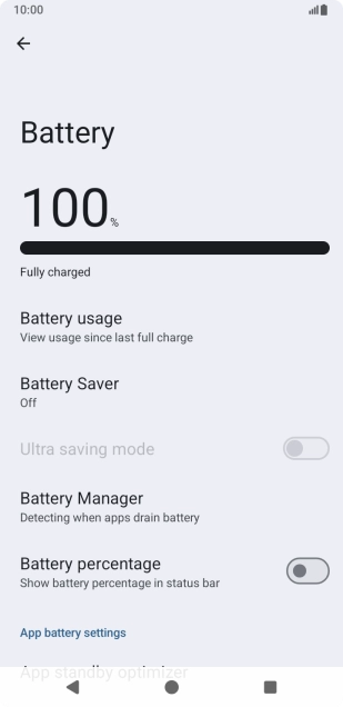 Press Battery Saver. Press Battery Saver.