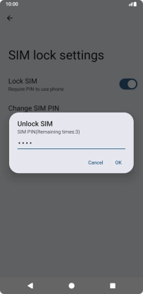 Key in your PIN and press OK. Key in your PIN and press OK.