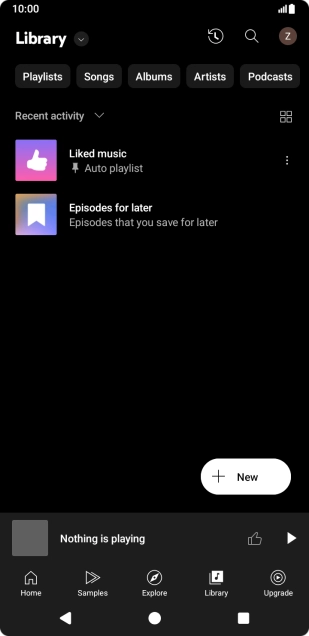 Press the drop down list. Press the drop down list.