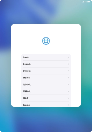 Press the required language. Press the required language.