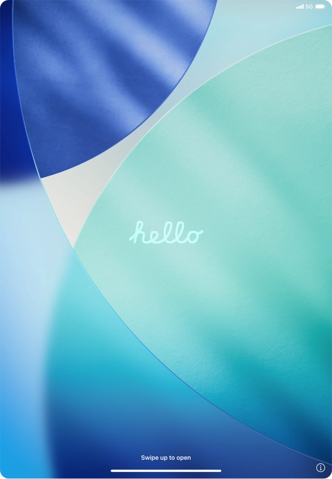 Slide your finger upwards starting from the bottom of the screen. Slide your finger upwards starting from the bottom of the screen.