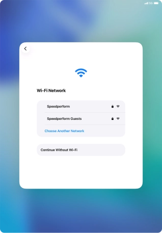 Press the required Wi-Fi network. Press the required Wi-Fi network.