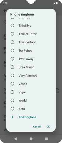 Press the required ring tones to hear them. Press the required ring tones to hear them.