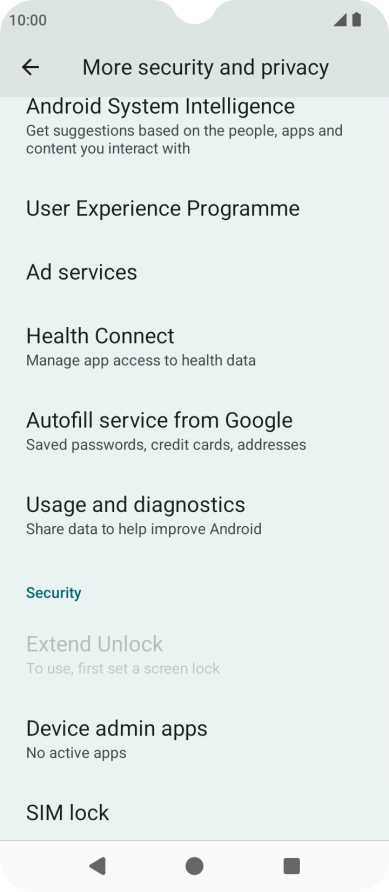 Press the name of the SIM. Press the name of the SIM.