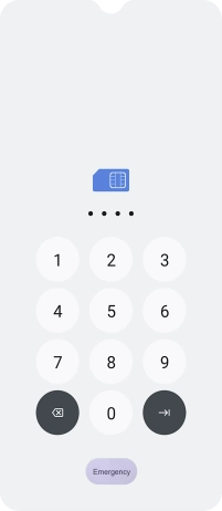 If you're asked to key in your PIN, do so and press the confirm icon. If you're asked to key in your PIN, do so and press the confirm icon.