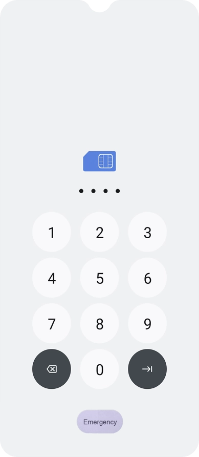 If you're asked to key in your PIN, do so and press the confirm icon. If you're asked to key in your PIN, do so and press the confirm icon.