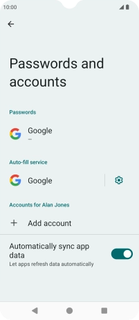 Press Add account. Press Add account.