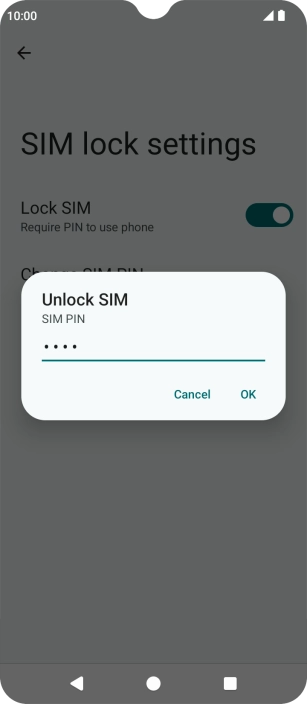 Key in your PIN and press OK. Key in your PIN and press OK.