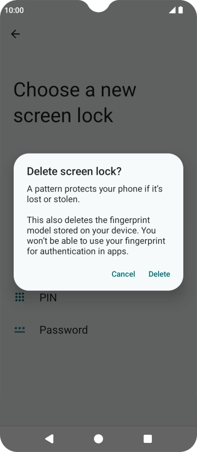 Press Delete. Press Delete.