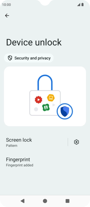 Press Screen lock. Press Screen lock.