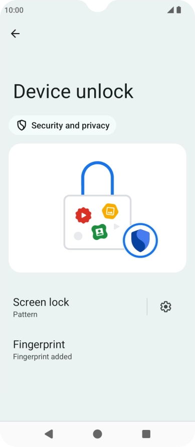 Press Screen lock. Press Screen lock.