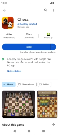 Press Install and follow the instructions on the screen to install the app. Press Install and follow the instructions on the screen to install the app.