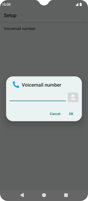 Key in (prefix) 5 (your phone number) and press OK. Key in (prefix) 5 (your phone number) and press OK.