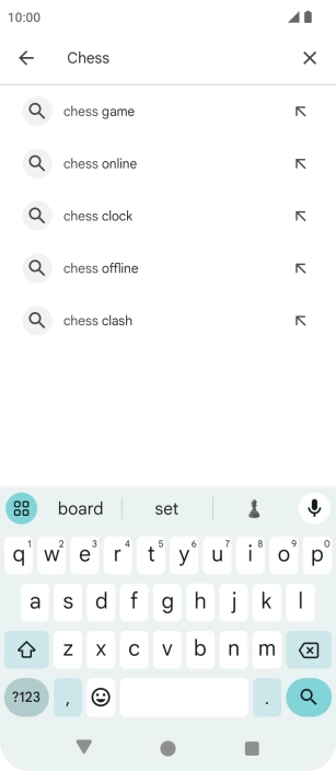 Key in the name or subject of the required app and press the search icon. Key in the name or subject of the required app and press the search icon.