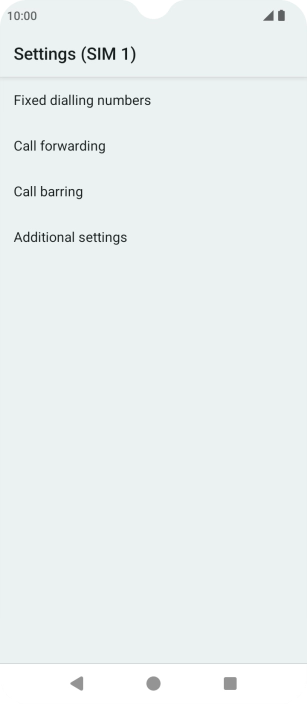 Press Fixed dialling numbers. Press Fixed dialling numbers.