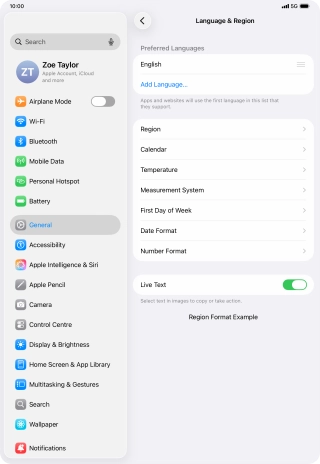 Press Add Language.... Press Add Language....