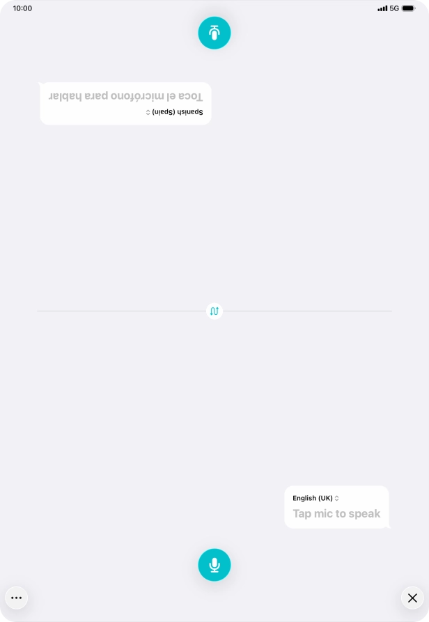 Press the end icon to end two-way view. Press the end icon to end two-way view.