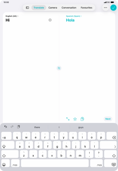Press the enter icon. Press the enter icon.
