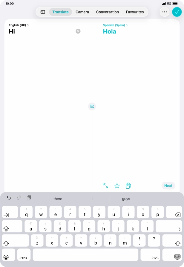 Press the enter icon. Press the enter icon.